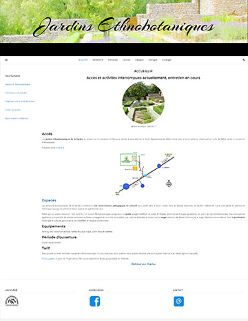 site officiel des Jardins Ethnobotaniques de La Gardie